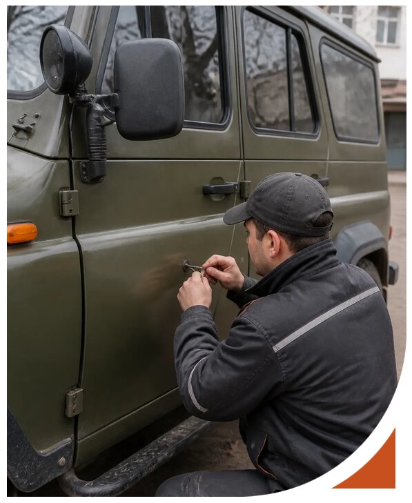 Профессиональное вскрытие автомобиля УАЗ без повреждений в Петропавловске-Камчатском